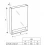 Зеркальный шкаф ROCA Gap 60 ZRU9302698. Фото