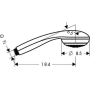 Ручной душ Hansgrohe Crometta 85 1jet 28585000. Фото