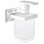 Держатель с дозатором для жидкого мыла GROHE Allure Brilliant 40494000 для ванной комнаты. Фото