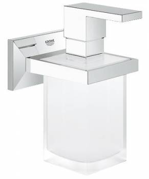 Держатель с дозатором для жидкого мыла GROHE Allure Brilliant 40494000 для ванной комнаты. Фото