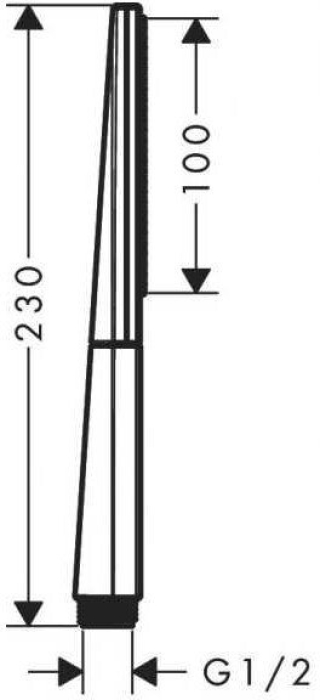 Ручной душ Hansgrohe Rainfinity 26866700. Фото