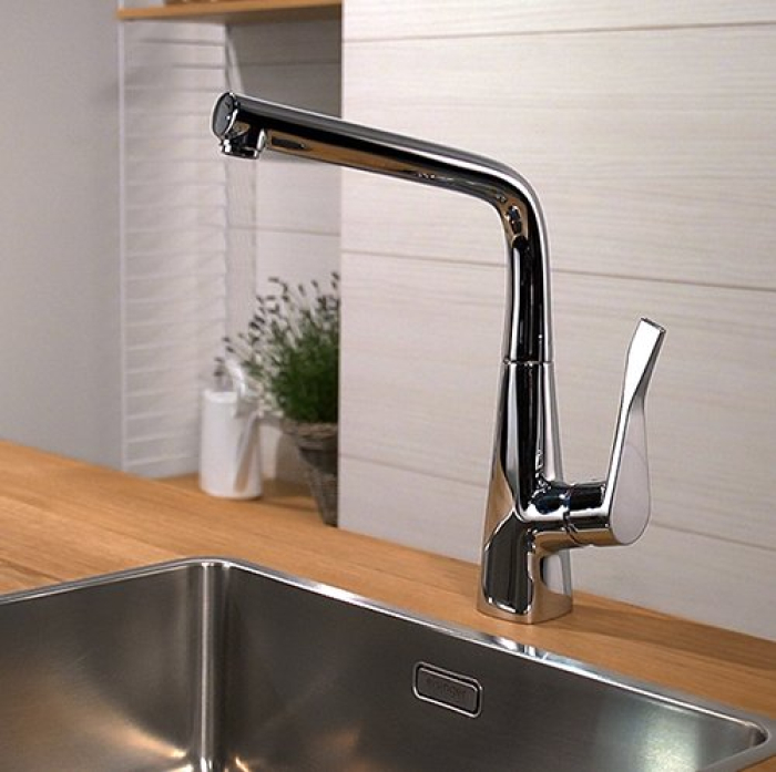 Смеситель для кухни Hansgrohe Metris хром 14822000. Фото