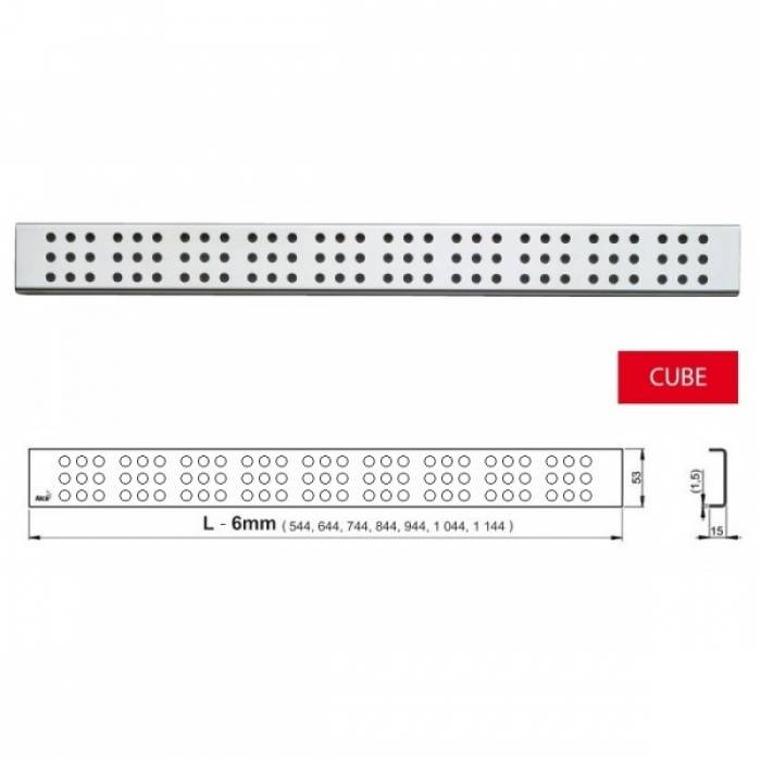 Перфорированная решетка ALCAPLAST CUBE-300L. Фото