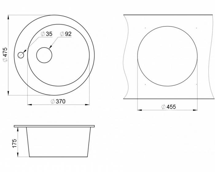 Мойка кухонная GRANULA GR-4801 классик. Фото