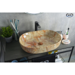 Раковина накладная GID Mnc174 60х40 54414 Под камень. Глянцевый Раковина накладная GID Mnc174 60х40 54414 Под камень. Глянцевый. Фото
